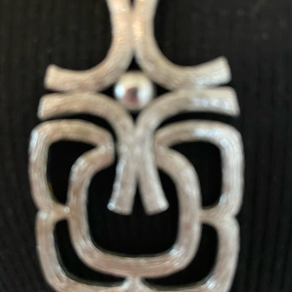 Vintage Avon 1974 Mayan Silver Pendant Necklace - Picture 5 of 7